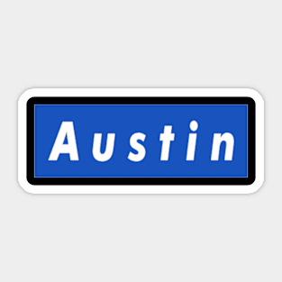 A u s t i n Box Logo Sticker